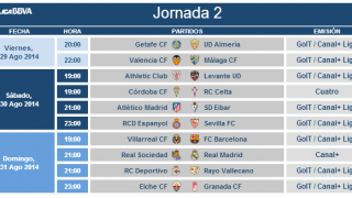 Horarios de la jornada 4 de la Liga BBVA | Noticias | Liga de Fútbol ... Horarios de la jornada 4 de la Liga BBVA | Noticias | Liga de Fútbol ...