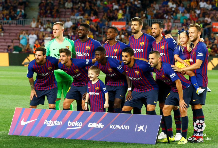 Once del FC Barcelona ante el Alavés (Foto: LaLiga).