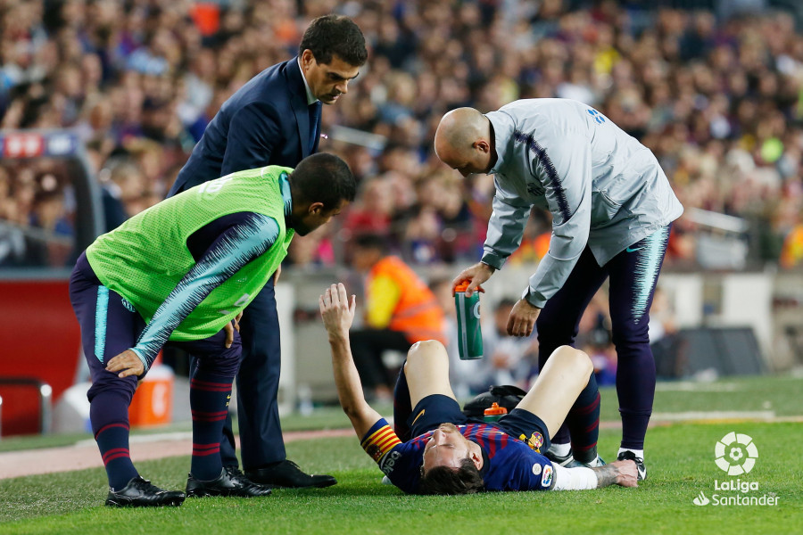 Messi, en la caída ante el Sevilla (Foto: LaLiga).
