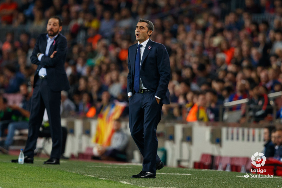 Valverde, durante el partido (Foto: LaLiga).