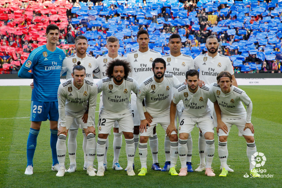 El once titular del Real Madrid en el Clásico (Foto: LaLiga).