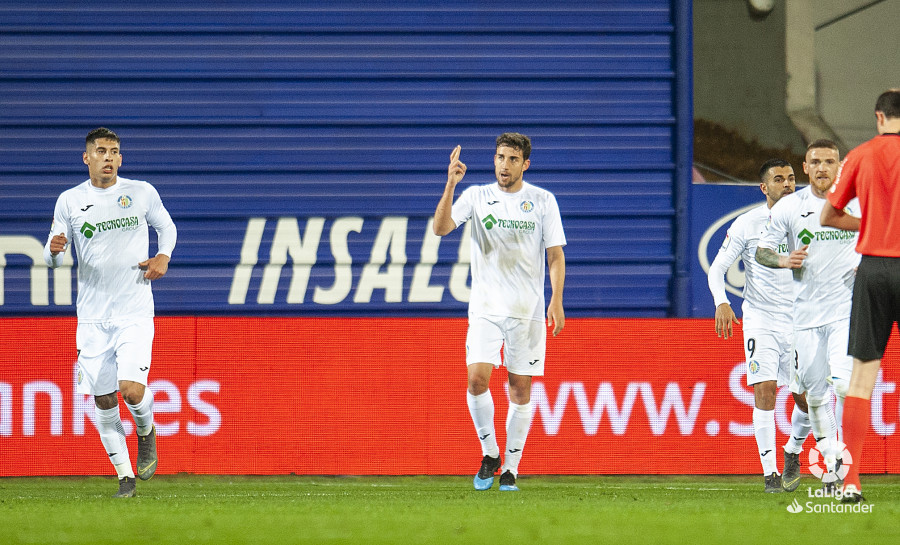 Mata celebra su gol ante el Éibar. (Foto: LaLiga).