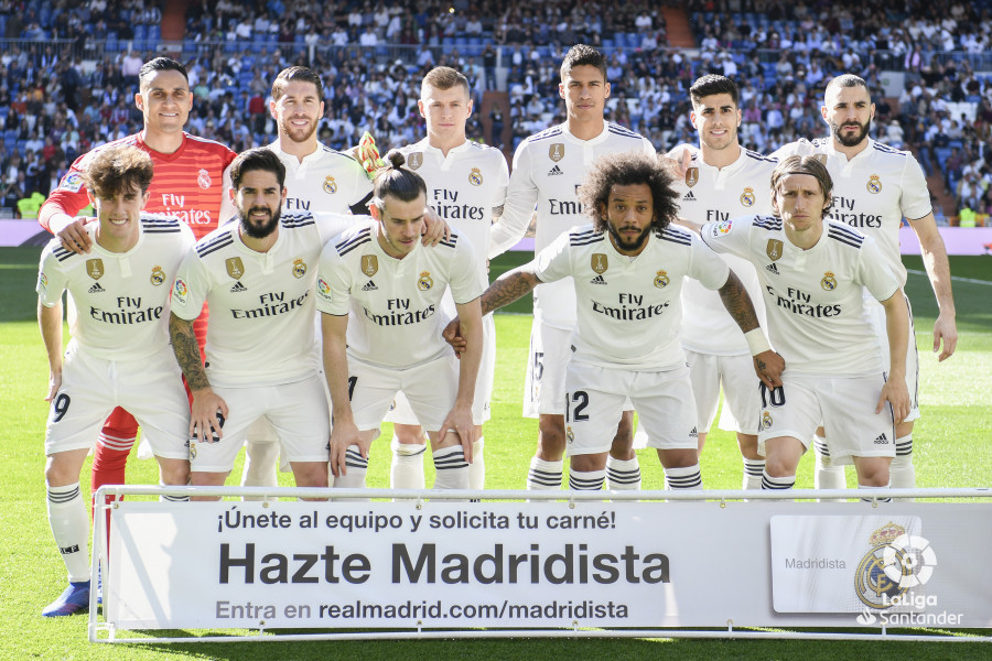 Alineación del Real Madrid ante el Celta (Foto: LaLiga).