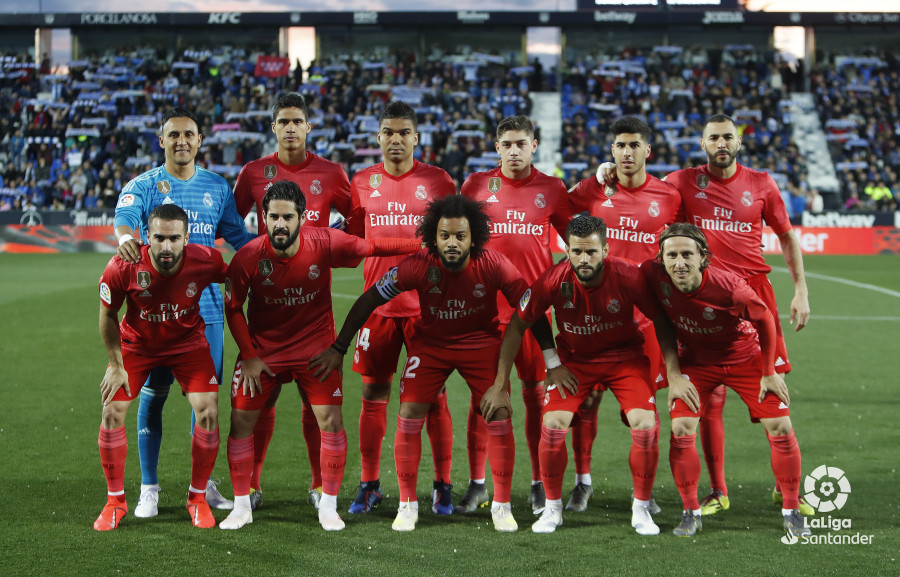 Once titular del Real Madrid.