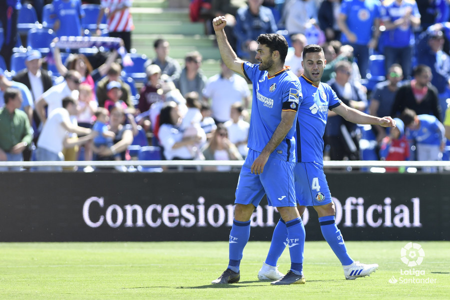 Molina celebra su gol ante el Girona.